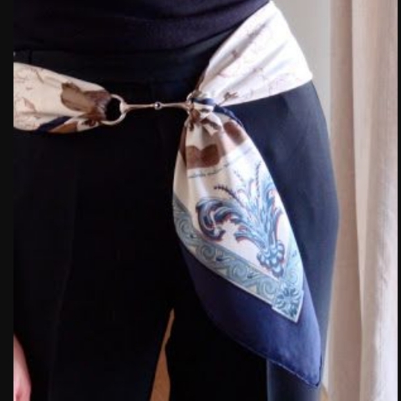 Silver Horsebit Scarf Ring Clip Equestrian D-Ring Snaffle Gift Box - Picture 9 of 12